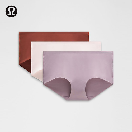 InvisiWear女士中腰平角内裤*3条 速干芯吸丨lululemon丨LW9DC6S