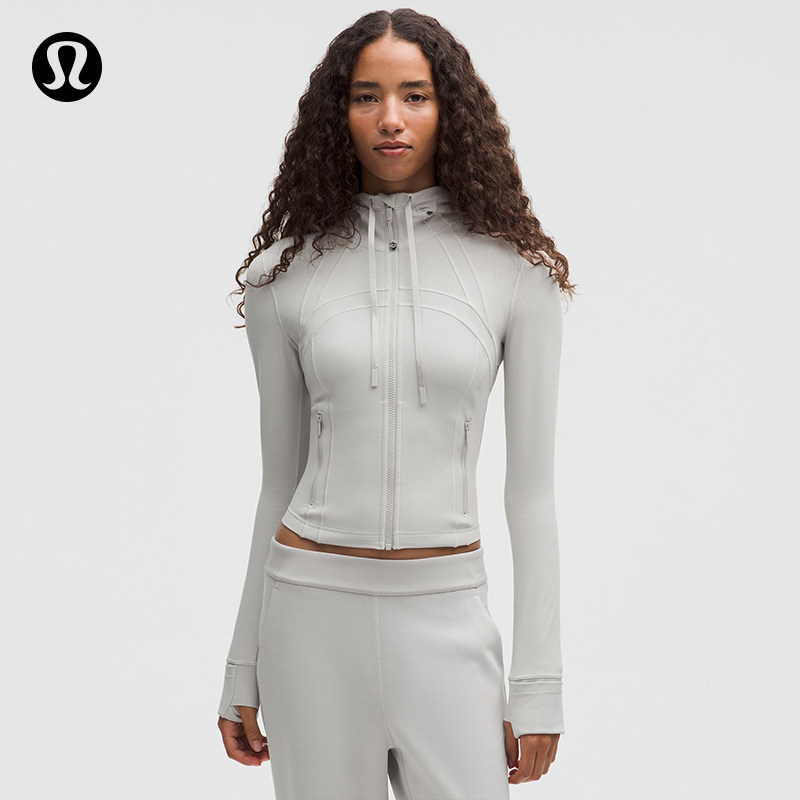 Define 女士短款连帽夹克 *Nulu™ 芯吸丨lululemon丨LW3IYVS图片