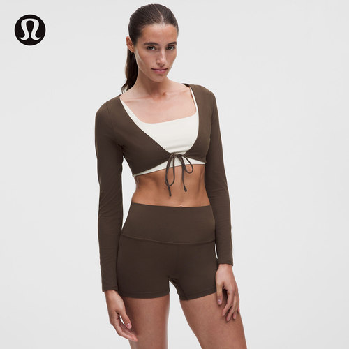 Nulu 女士后侧网面前侧系带短款开衫丨lululemon丨LW3KYPS