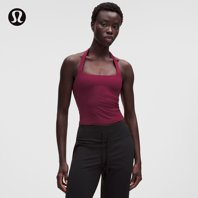 Align™ 女士混合罗纹挂脖运动背心丨lululemon丨LW1GMAS
