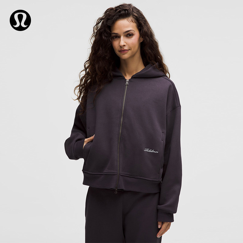 Big Cozy 女士超宽松款拉链连帽卫衣*拉绒丨lululemon丨 LW3KLMS图片