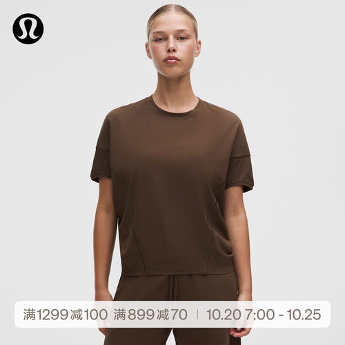 Cotton-Modal 女士运动宽松连身袖短袖 T 恤丨lululemon丨LW3LNPS