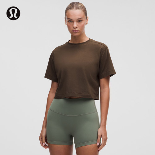 All Yours 女士棉混纺短款 T 恤丨lululemon丨LW3IP2S
