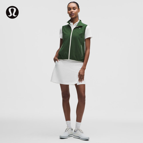 Stretch Twill女士高尔夫前侧褶饰短裙 拒水丨lululemon丨LW8AQ6S