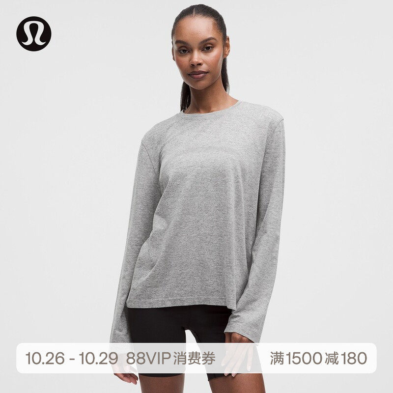 Swiftly™ Relaxed女士运动长袖T恤 芯吸丨lululemon丨LW3JE9S