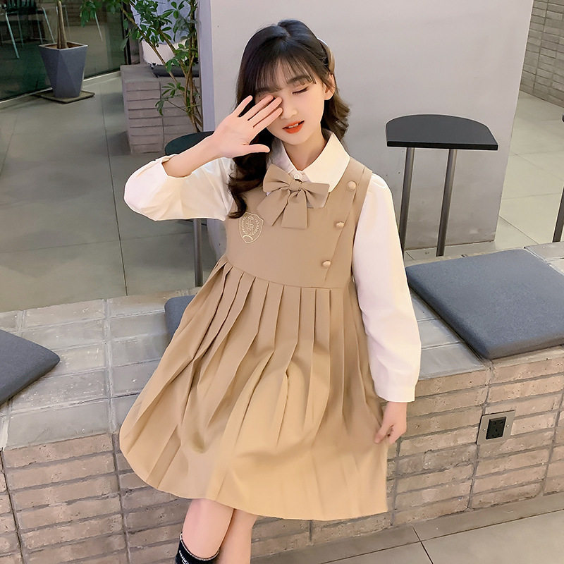 学院风女童JK裙子套装秋季十岁中大童女孩衣服一大一小儿童姐妹装