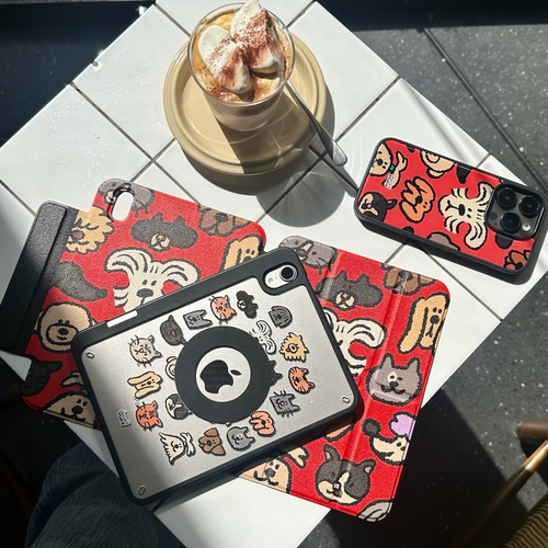 Shesell「猫猫狗狗」原创Y折磁吸分离双面夹适用2025新款ipadair7保护套pro/mini7/air6/11寸华为