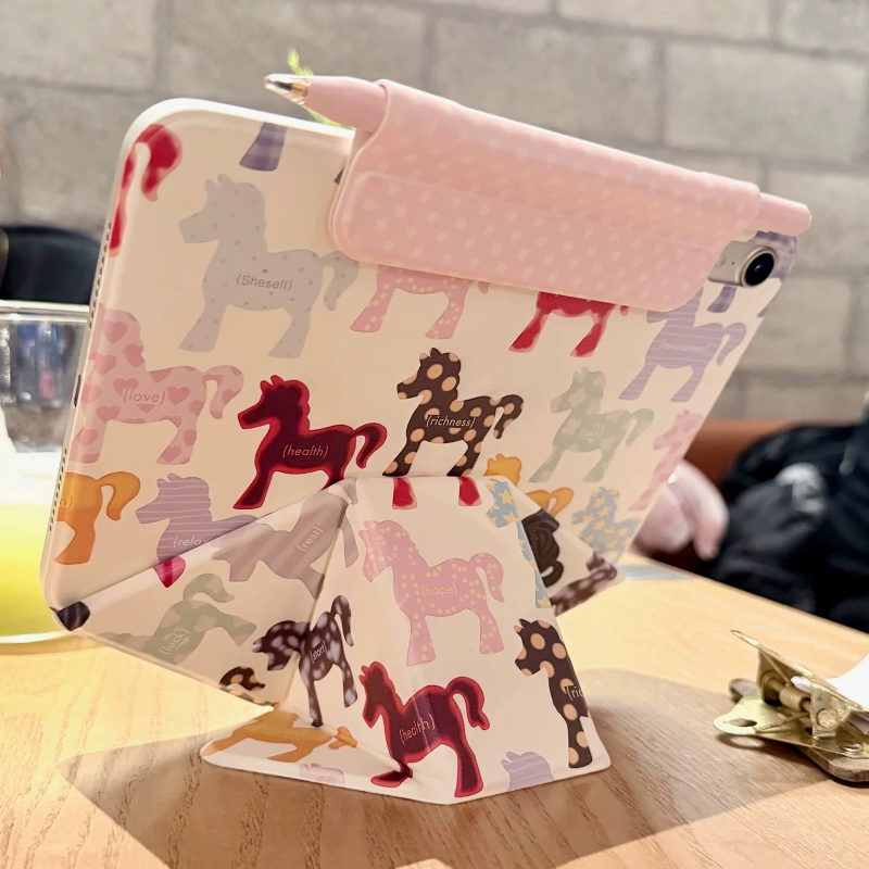 Shesell「马上成功」ipad增高多折磁吸双面夹保护壳适用2025款air保护套11代搭扣分离