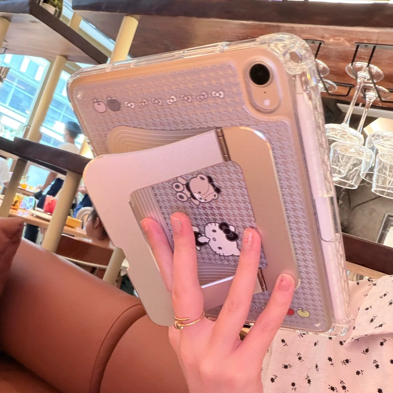Shesell「千鸟Kitty」支点壳ipad亚克力单底保护壳pro新款11代13寸轻便air8适用11寸带笔槽