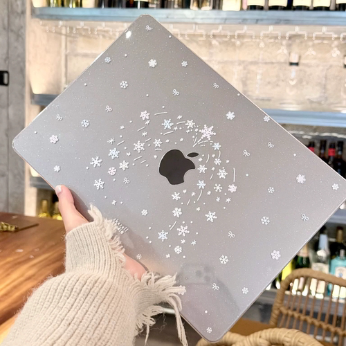 Shesell「雪花树」冰雪满天星适用于Macbook保护壳pro14寸M4air13寸圣诞氛围