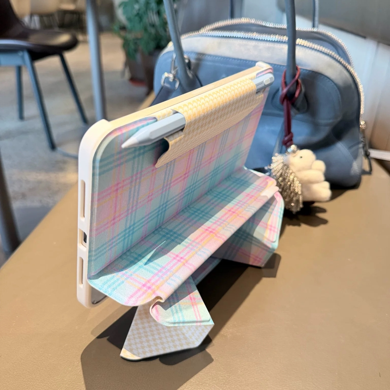 Shesell「减肥餐」iPad磁吸分离增高双面夹亚克力带搭扣苹果11代平板pro保护壳air8内置笔袋
