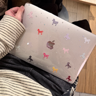 Shesell「马上成功」满天星镭射Macbook保护壳保护套13寸M4air防划防刮pro硬壳14寸少女马年
