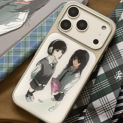 Shesell「女高」ins风滴胶iphone17手机壳情侣闺蜜防摔防撞手感好简约可爱痛壳