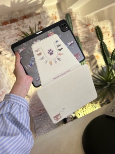 Shesell「修狗」360°旋转ipad保护壳带笔槽华为matepad书本款防弯曲防摔平板保护壳