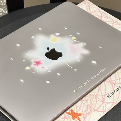 星星适用Macbook保护壳渐变磨砂