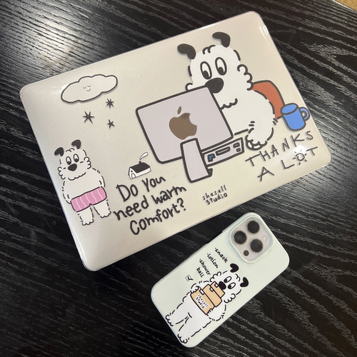 爱工作的上进狗狗适用mac保护壳