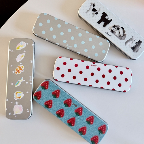 Shesell文具笔盒小众可爱铅笔盒化妆刷收纳盒日系ins风