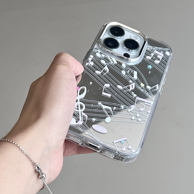 Shesell「音符」电镀镜面iPhone手机壳音乐少女小众优雅质感全包苹果