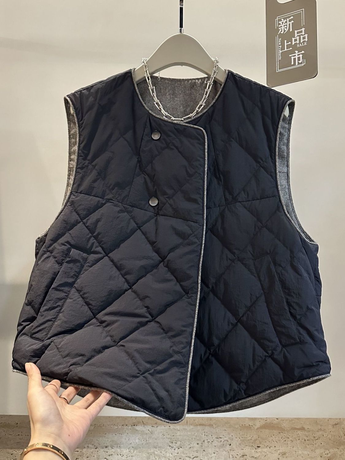 轻薄保暖棉马甲女2025冬装新款