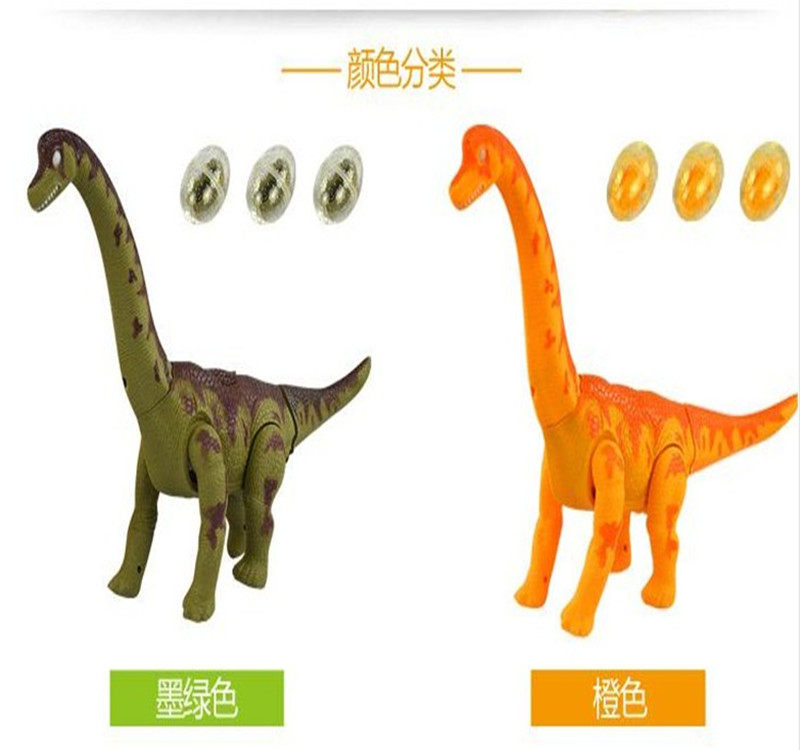 仿真融凯腕龙大号下蛋恐龙6626行走会投影发声光儿童益智电动玩具
