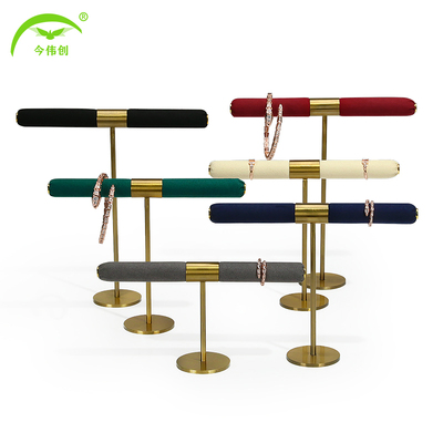 超纤戒指展示架收纳架阶梯式戒指架托陈列摆件戒指展示道具棒条棍