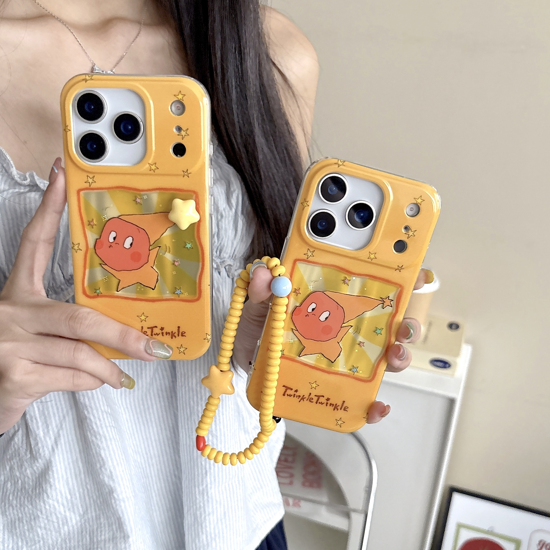 一家不会撞壳的店创意卡通星星人手机壳适用苹果16pro可爱个性女17air防摔iPhone15plus趣味14max保护套13pm