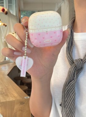 一家不会撞壳的店可爱粉嫩少女保护套适用华为freeclip2蓝牙耳机壳7i/5i/6i软壳防摔se2sE3三星4pro32P耳机套