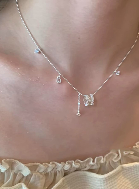 轻奢高级感颈链小众设计超闪