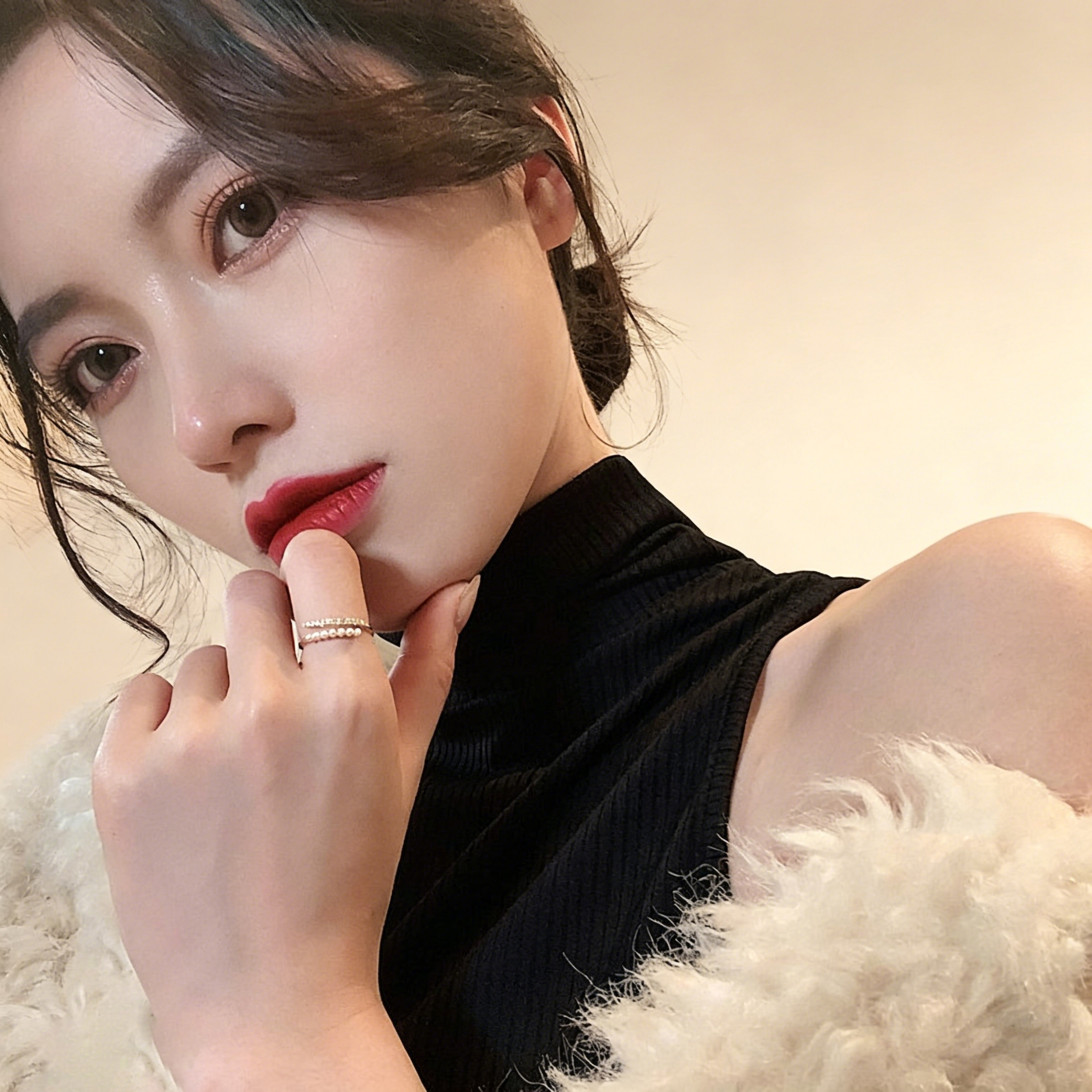 MEILAIFUREN锆石珍珠戒指夏季