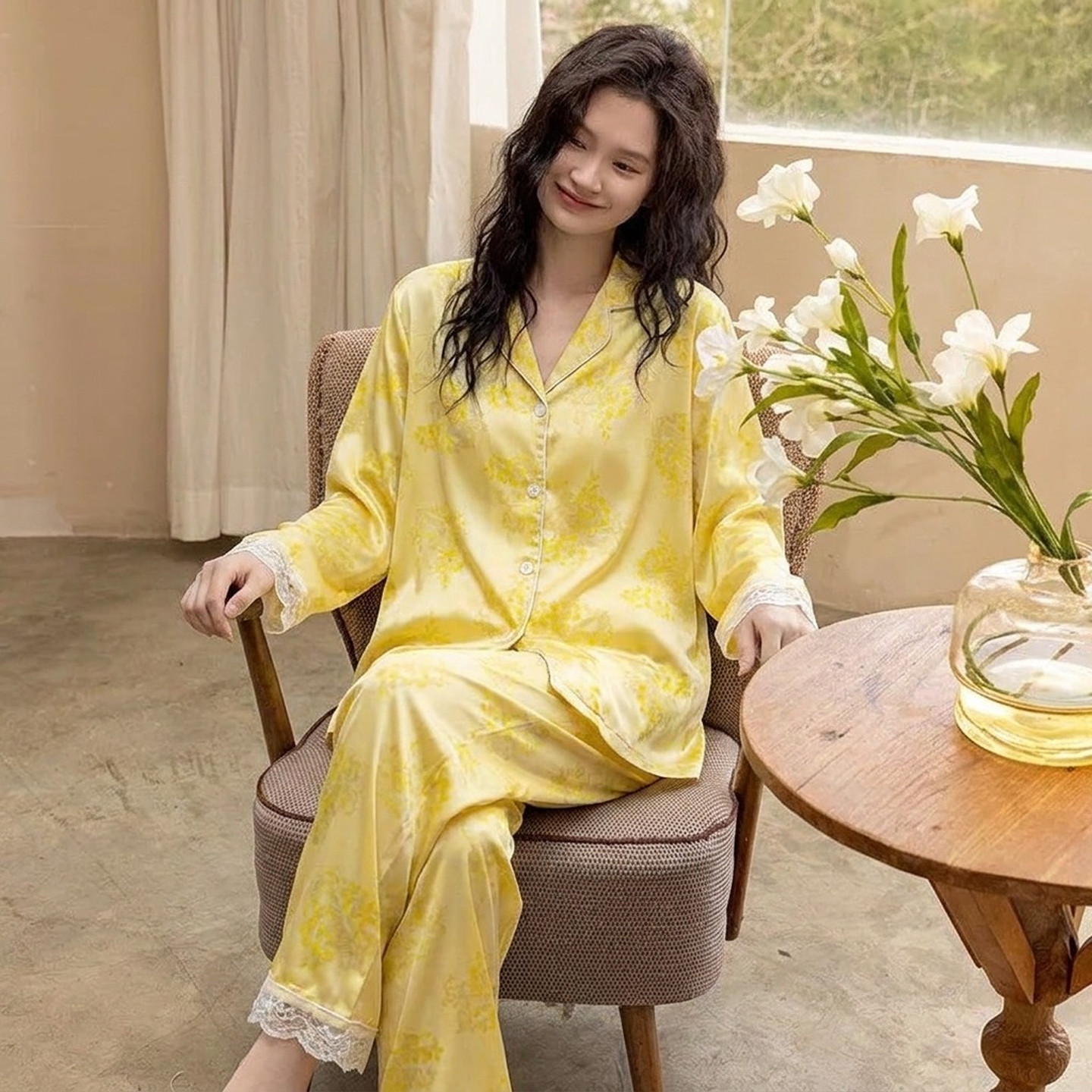 冰丝真丝高级感女睡衣套装