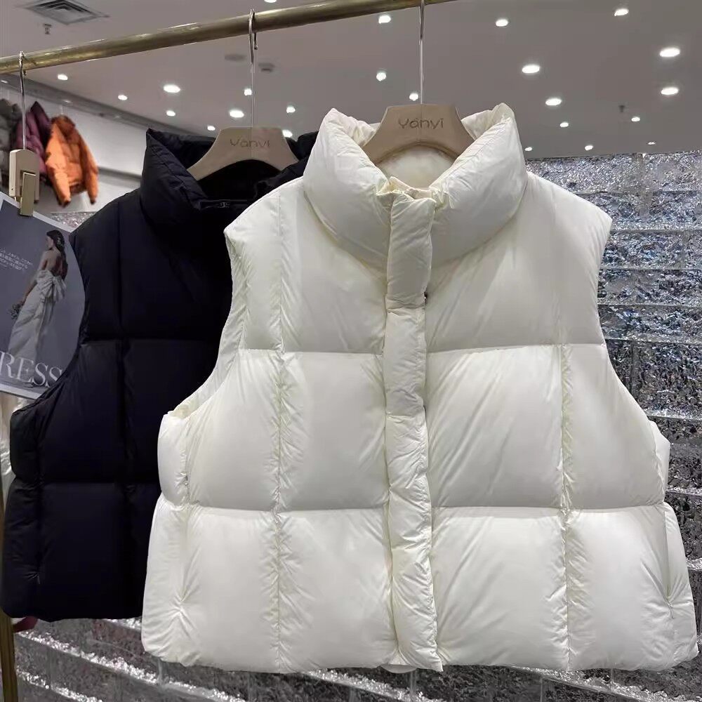 胖mm大码新款棉服马甲女秋冬新款宽松百搭羽绒棉马夹背心坎肩615