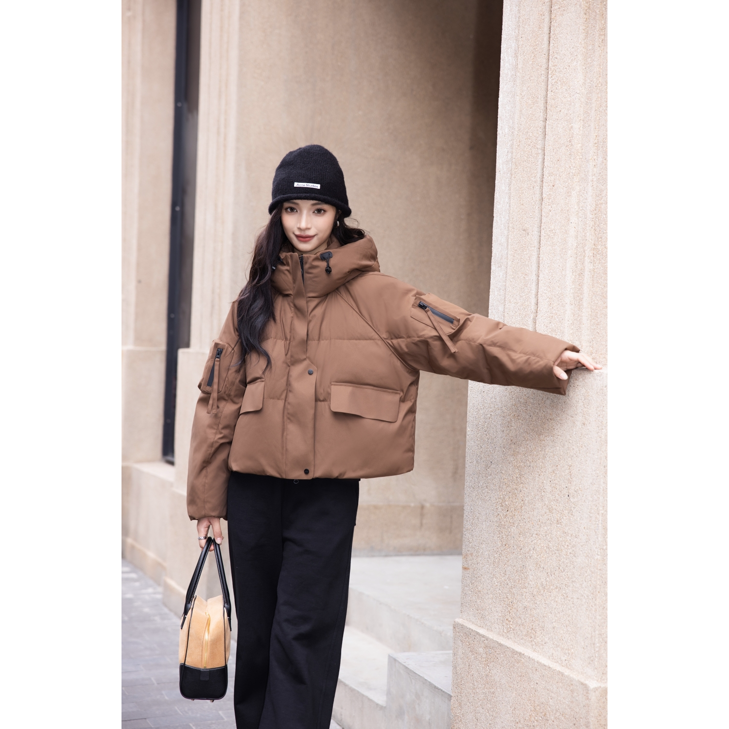 2025年通勤日常新款冬季时尚百搭女款小个子短款加厚棉服