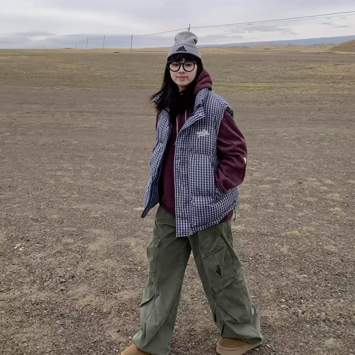 超好看 胖mm大码秋冬新款格子棉服马甲女叠穿百搭立领无袖坎肩602