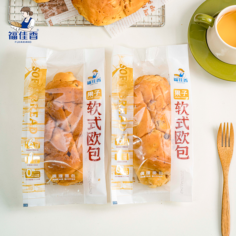 福佳香软式欧包果汁味面包即食