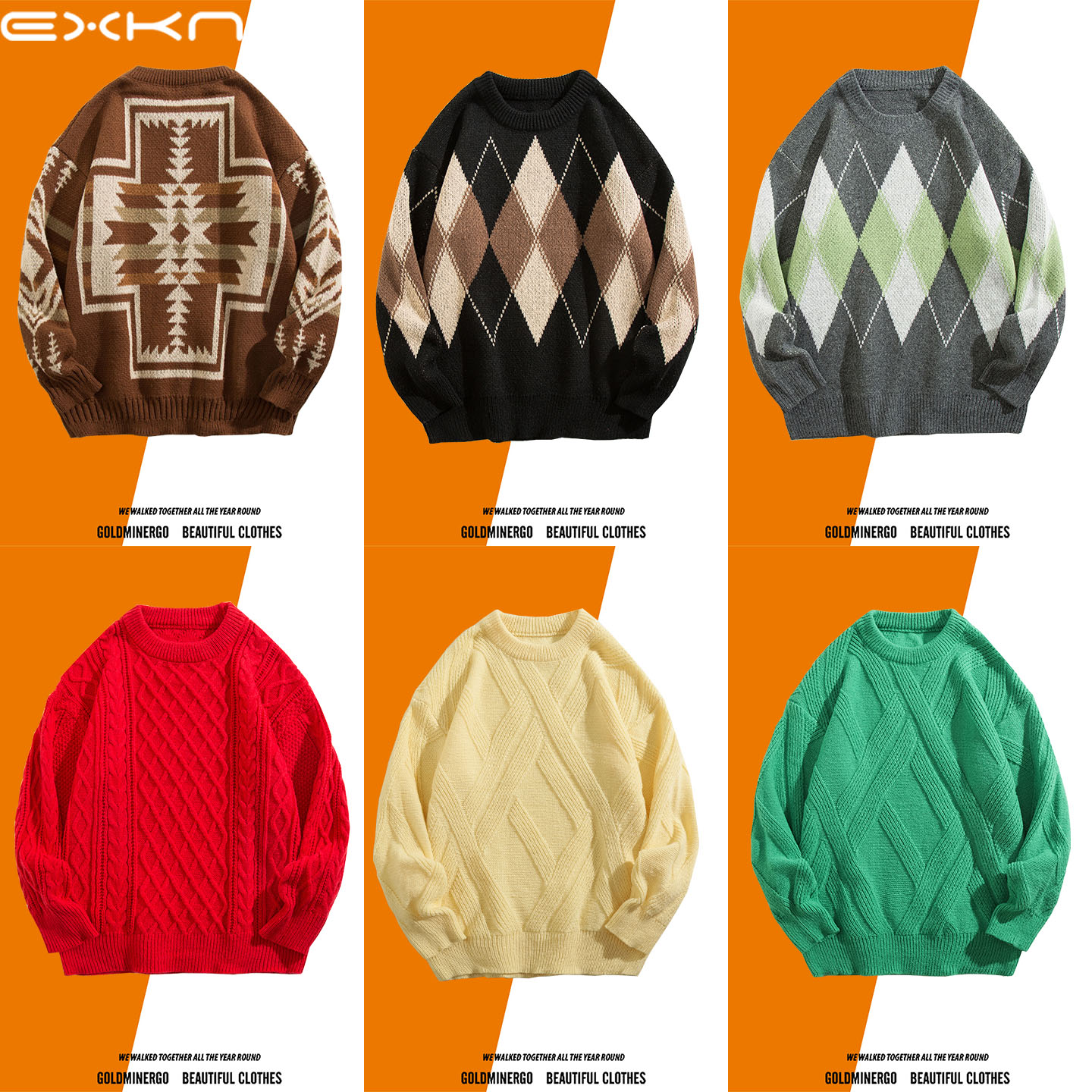 秋冬新款毛衣针织衫休闲毛衫外套