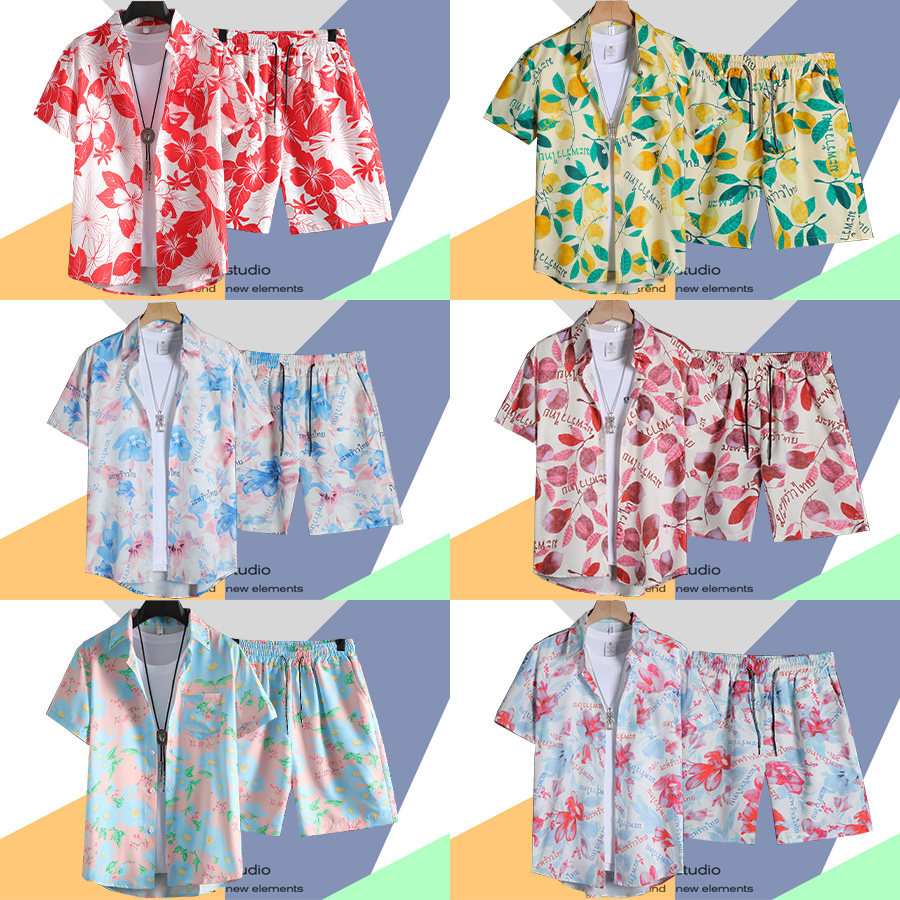 港风vintage花衬衫男女夏威夷大码宽松短裤休闲运动沙滩套装衬衣,男装,其他套装,淘宝优惠券,粉丝福利购,淘宝优惠卷