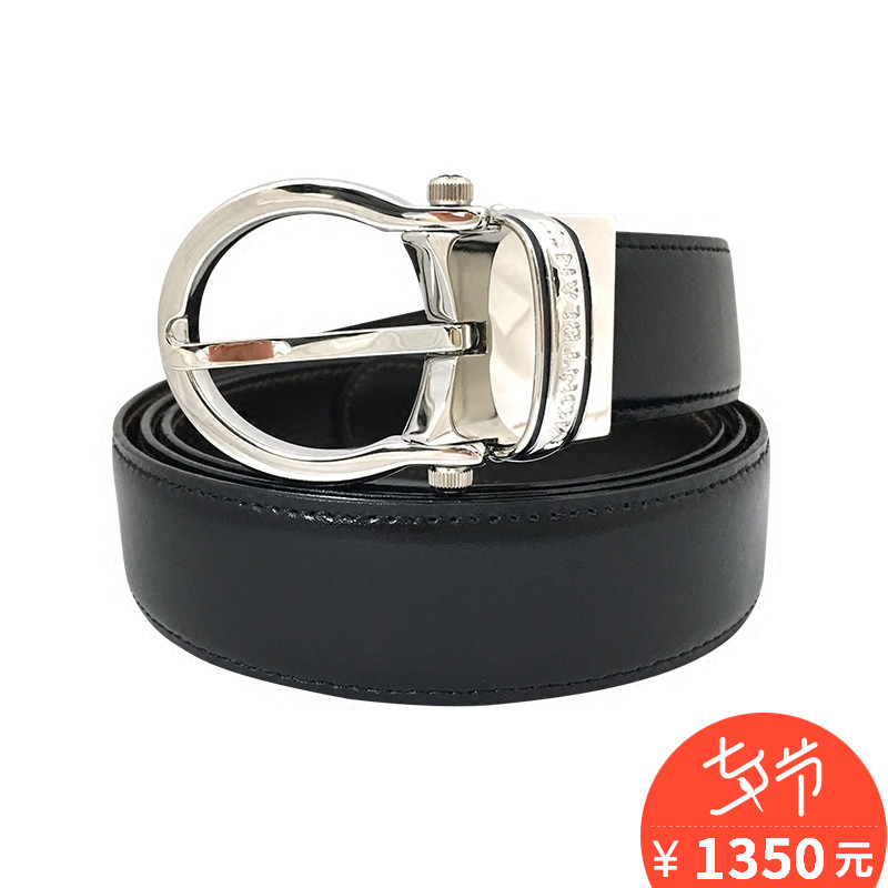 MontblancÍò±¦Áú ÄÐÊ¿ÉÌÎñÕæÆ¤Æ¤´øÍ·²ãţƤºÚÉ«Õë¿ÛÑü´ø105123