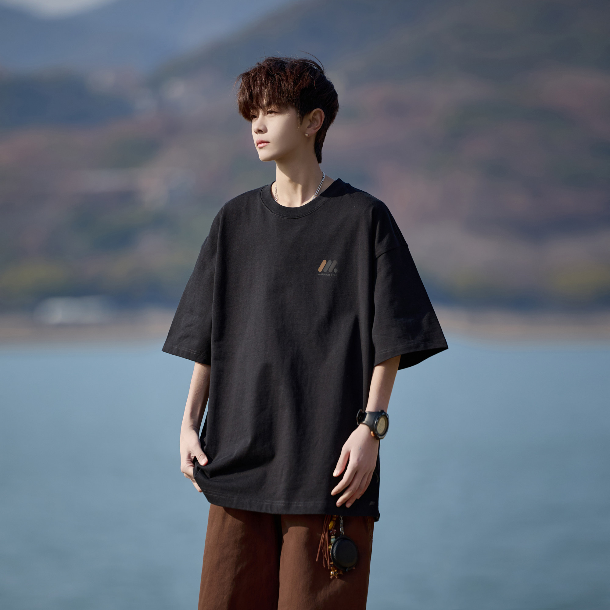 纯棉短袖T恤男夏季男士潮牌图片