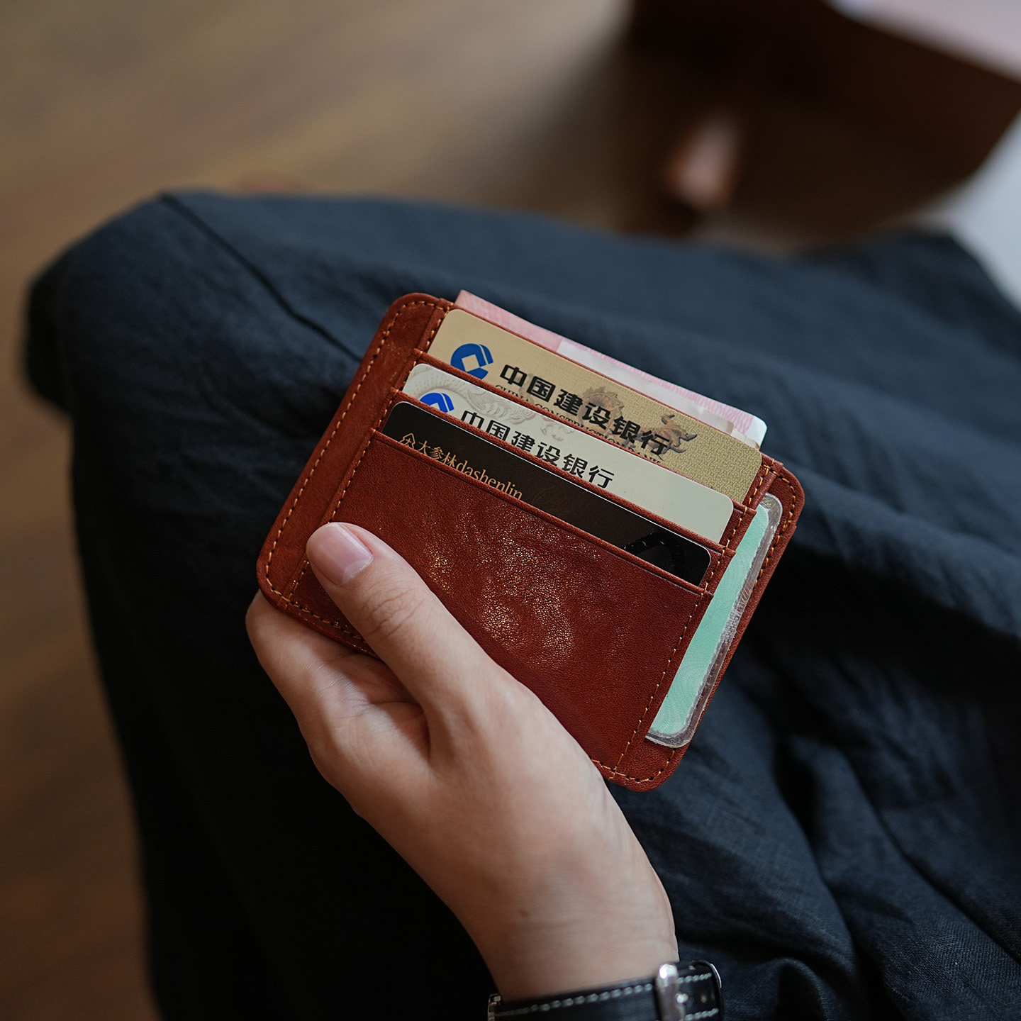 鹿小姐植鞣牛皮简约复古便携多功能真皮银行卡证件驾照硬币零钱包,箱包皮具/热销女包/男包,钱包,淘宝优惠券,粉丝福利购,淘宝优惠卷