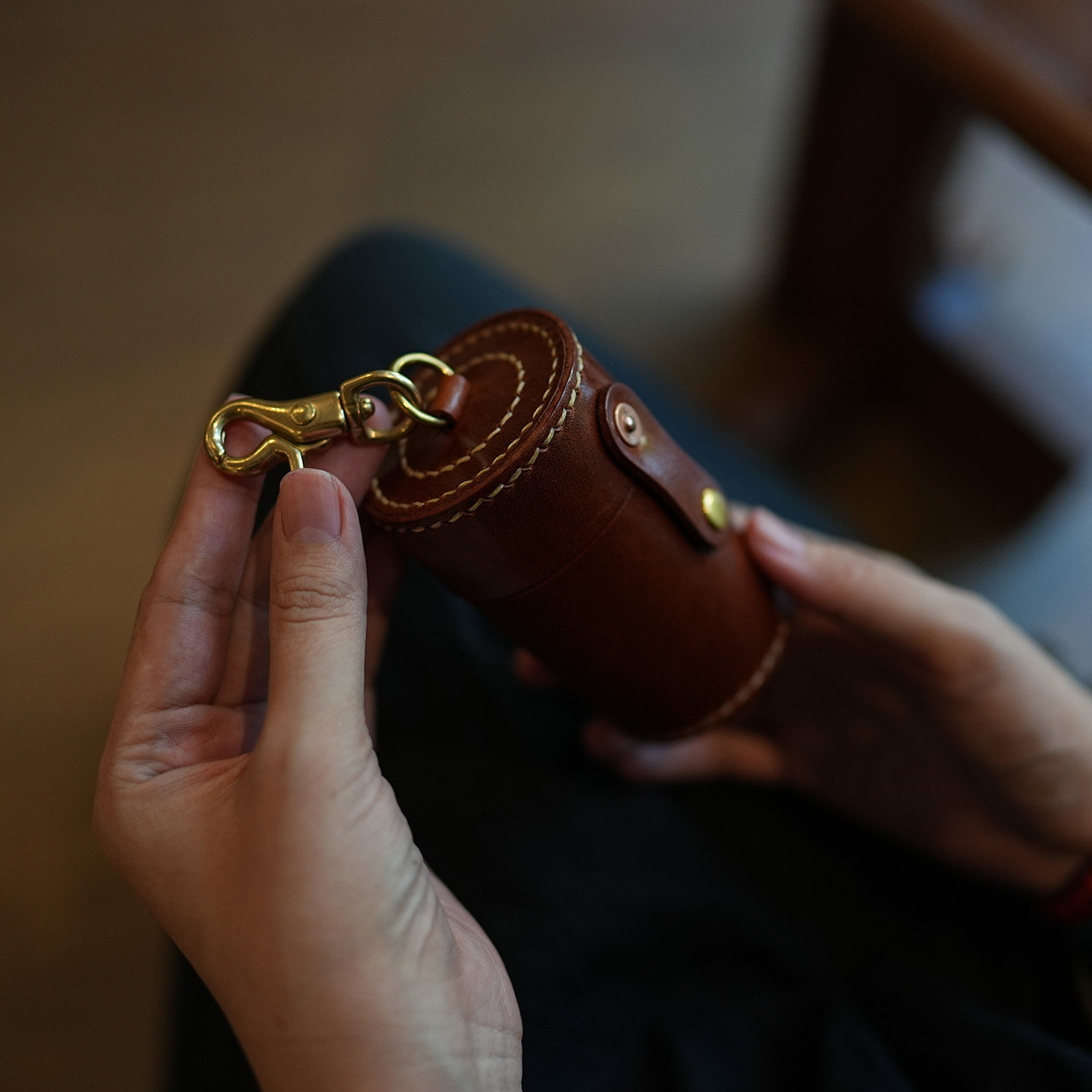 鹿小姐手工植鞣牛皮复古圆筒小挂包真皮零钱口红文玩核桃收纳包,箱包皮具/热销女包/男包,钱包,淘宝优惠券,粉丝福利购,淘宝优惠卷