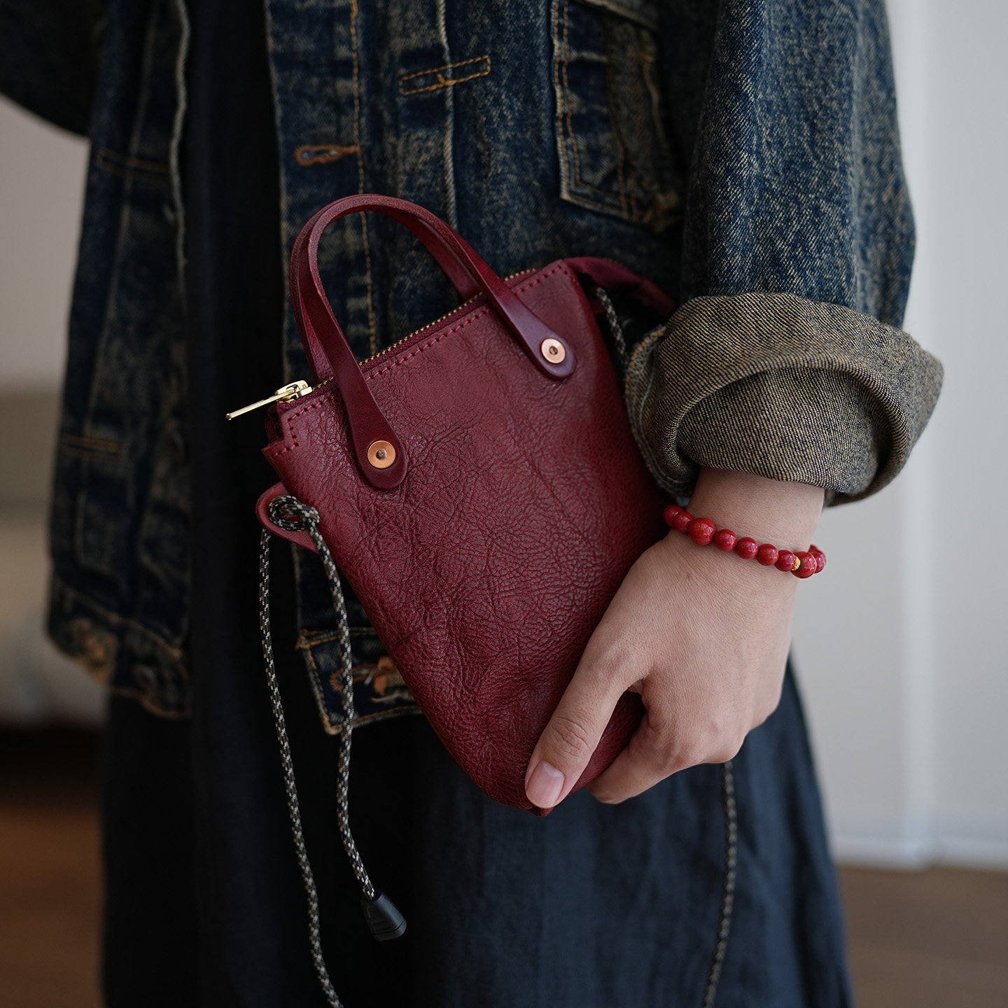 鹿小姐手工植鞣牛皮小众复古手机包真皮百搭休闲竖款单肩斜挎小包,箱包皮具/热销女包/男包,通用款女包,淘宝优惠券,粉丝福利购,淘宝优惠卷