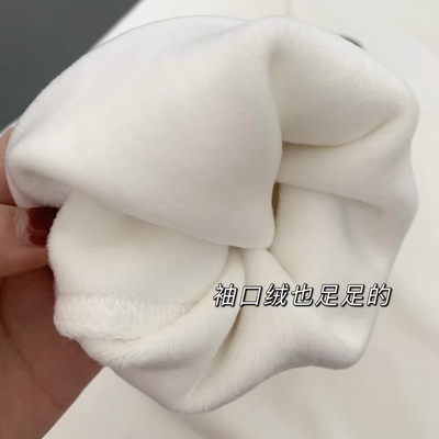 600G重磅加绒圆领卫衣保暖加厚