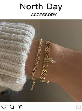 northday手链自制欧美保色女