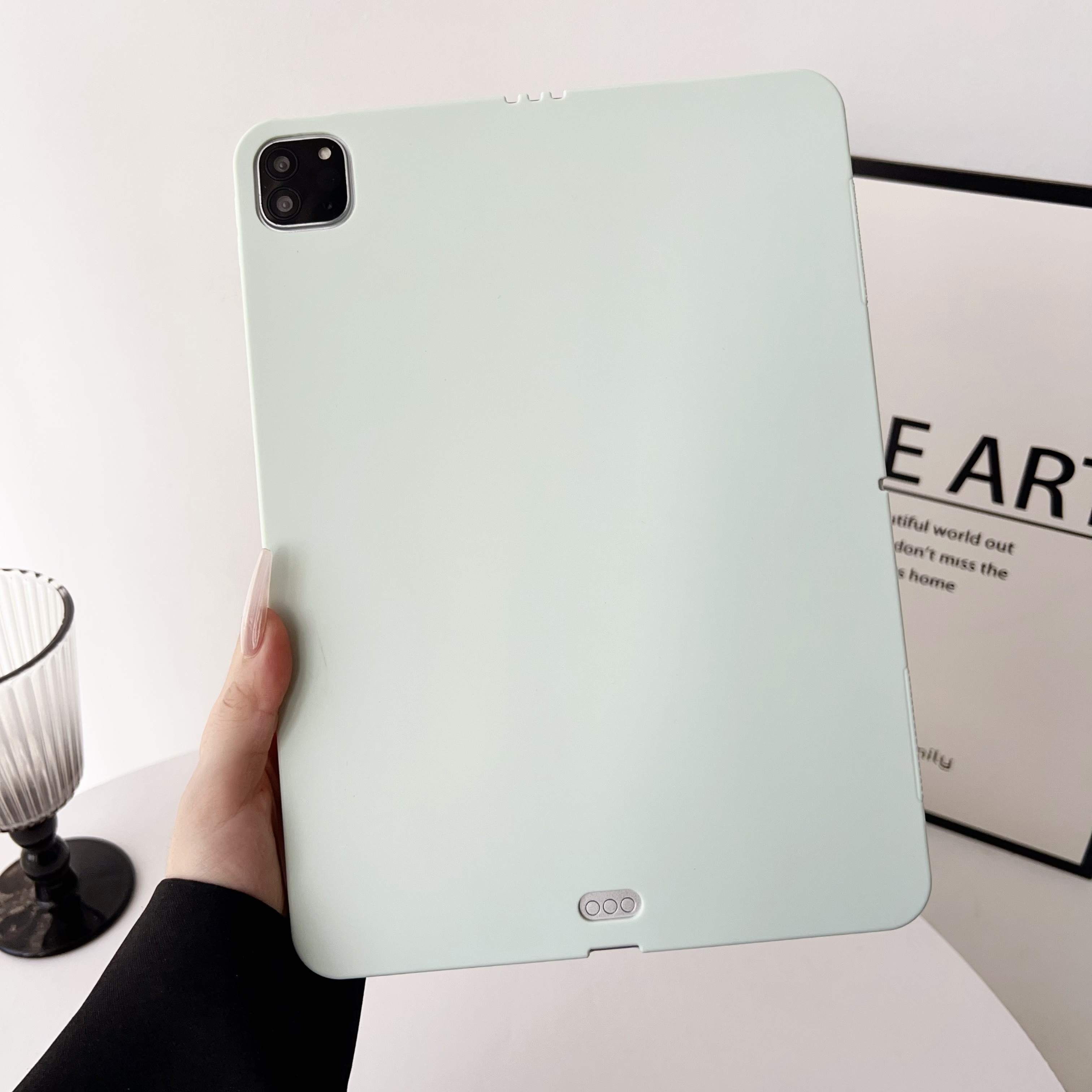 适用2024新款小米7平板7Pro保护套11.2英寸无盖mipad5/6pro磨砂后壳小米平板五六七轻薄防摔硅胶软边纯色支架