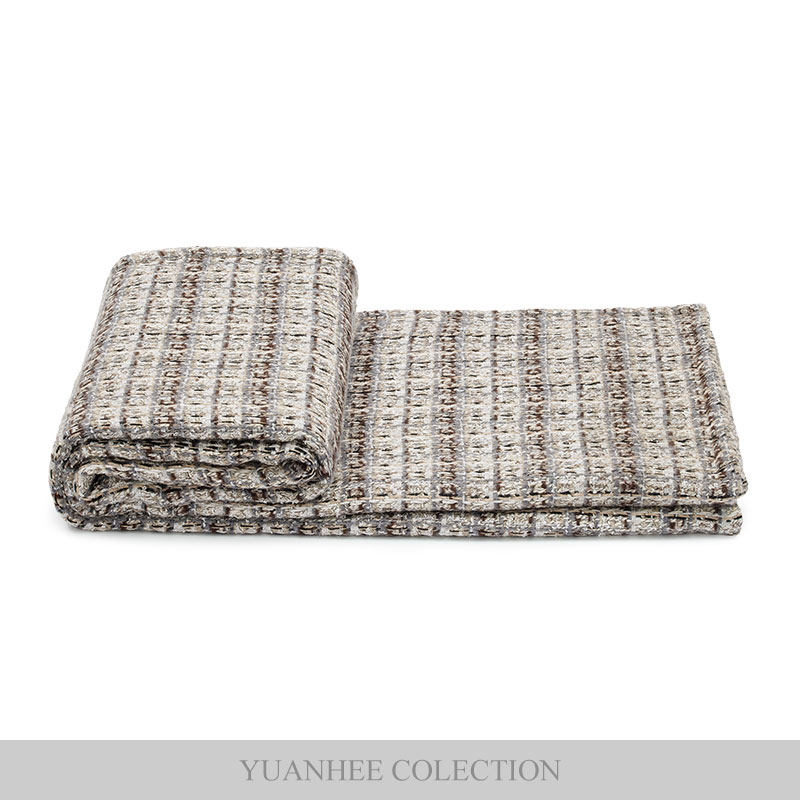 元熙壹品【原创设计】系列咖色肌理沙发毯子样板间盖毯办公室盖毯,床上用品,休闲毯/毛毯/绒毯,淘宝优惠券,粉丝福利购,淘宝优惠卷