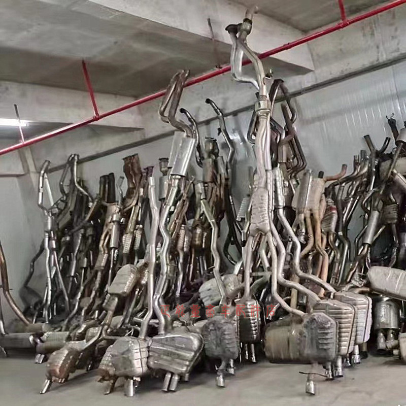 适用奔驰G300 G400 G500 G55AMG中后段排气管尾鼓消音器拆车件