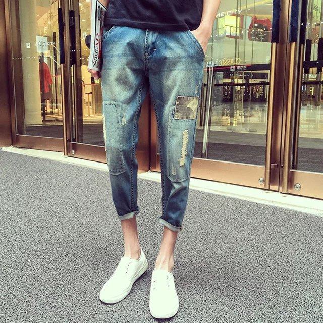 Jeans pour adolescent Sarouel en coton pour été - Ref 1470860 Image 1