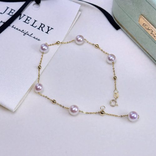 满天星手链18K金诸暨淡水