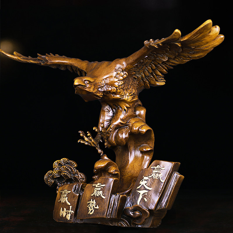 大展宏图老鹰摆件公司开业礼物乔迁贺礼办公室装饰品大鹏展翅摆设