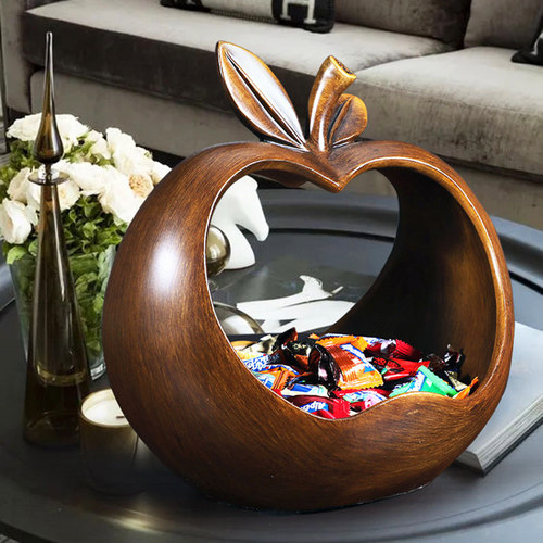 苹果钥匙收纳玄关入户摆件平安果客厅鞋柜轻奢家居乔迁新居礼品